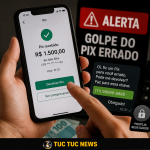 🚨 CUIDADO COM O GOLPE DO “PIX ERRADO”
