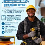 IBATÉ ABRE 16 VAGAS PARA CURSO GRATUITO DE INSTALAÇÃO DE DRYWALL; INSCRIÇÕES VÃO ATÉ 16 DE OUTUBRO